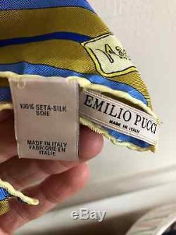 Emilio Pucci Silk Scarf CITIES OF THE WORLD New York limited edition 2014