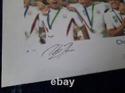 England 2003 Champions of the World Art Print Signed by Martin Johnson New