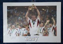 England 2003 Champions of the World Art Print Signed by Martin Johnson New