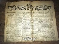 First Edition News Of The World 1843