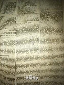 First Edition News Of The World 1843