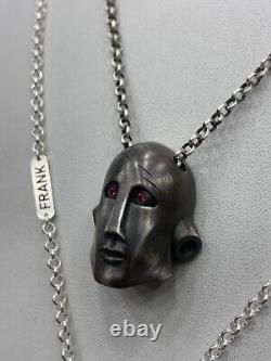 Frank the Robot necklace sterling silver 925 Queen News of the world