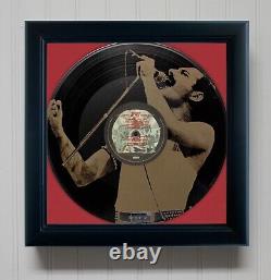 Freddie Mercury News Of The World Framed Black Vinyl Etched LP Shadowbox