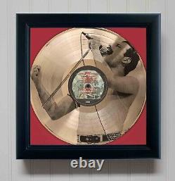 Freddie Mercury News Of The World Gold Record Etched LP Shadowbox Display