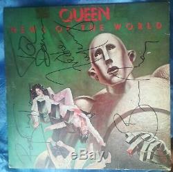 Freddie Mercury Queen Signed News Of The World Autographed Certificate