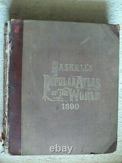 GASKELL'S NEW & COMPLETE ATLAS OF THE WORLD. Boston Geo. V. Jones & Co, 1886