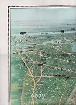 Great Large Folding Color Map of the New York World's Fair by Hammond 19 x 25