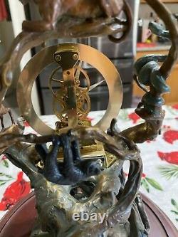 Guardians of the World Bronze Clock Artist Steven Lord Franklin Mint NEW