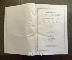 Harmsworth's New Atlas Of The World 1919 Hardcover With Atlas Of The Great War