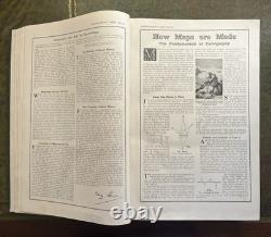 Harmsworth's New Atlas Of The World 1919 Hardcover With Atlas Of The Great War