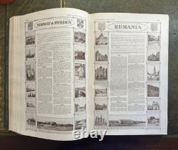 Harmsworth's New Atlas Of The World 1919 Hardcover With Atlas Of The Great War