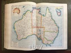 Harmsworth's New Atlas Of The World 1919 Hardcover With Atlas Of The Great War