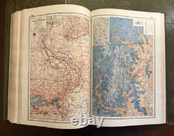 Harmsworth's New Atlas Of The World 1919 Hardcover With Atlas Of The Great War