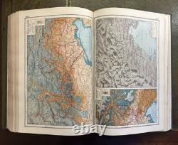 Harmsworth's New Atlas Of The World 1919 Hardcover With Atlas Of The Great War
