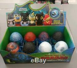 How To Train Your Dragon THE HIDDEN WORLD CASE OF 8 Plush Eggs New