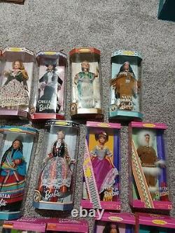 Huge Barbie Lot Dolls Of The World 18 New In Boxes