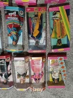 Huge Barbie Lot Dolls Of The World 18 New In Boxes