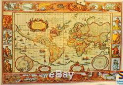 Huge Schmidt Jigsaw Puzzle Ancient Map of the World 6000 pieces / 02766/ NEW