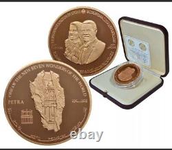 JORDAN 5 Dinars 2007 Bronze Proof'New Seven Wonders of the World Petra' 120g