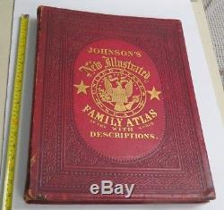 Johnson's New Illustrated Family Atlas Of The World 1865 all pages