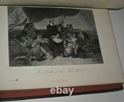 LEATHER SetPICTORIAL HISTORY OF THE WORLD! 1882 ILLUSTRATED PLATES MASSIVE FOLIO
