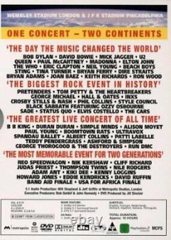 LIVE AID 4 DVD BOX The Day Music Changed the World NEW / ORIGINAL PACKAGING