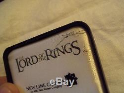 LORD Of The RINGS. 925 SILVER COIN 2003 New Zealand Post NLP Gold ring