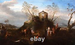 Large 16th Century Old Master Arrival Of The Spanish To The New World America