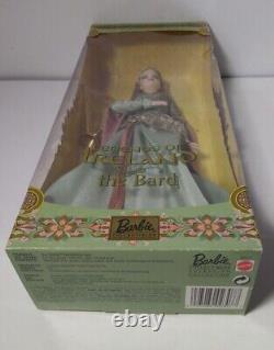 Legends of Ireland the Bard 2003 Barbie Collectibles Doll With Stand New In Box