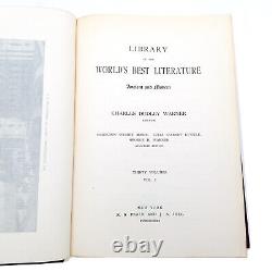 Library of the World's Best Literature 1897 30 Volume Set Very Good Werner Co