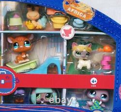 Littlest Petshop 2009 Exclusive Around the World Africa set of 12 Pets New