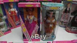 Lot 17 Barbie Dolls Of The World, Valentine, Olympic Skater Ken, New In Box