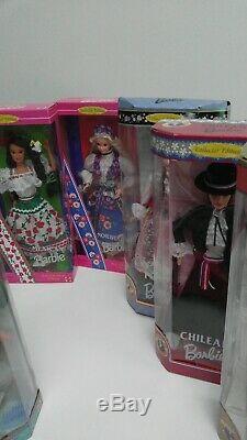 Lot 17 Barbie Dolls Of The World, Valentine, Olympic Skater Ken, New In Box