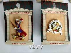 Lot of 10 2002 Disney I Conquered The World Collectors Pin Series New on Card