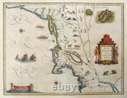 Map Of The New World Amerika Manhattan Nova Belgica Et Anglia Nova Tiere 1640