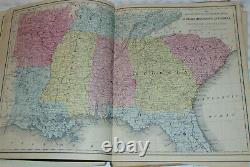 Mitchell's New School Atlas 1875! U. S. States! Countries Of The World! 44 Maps