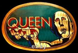 Mj04141 Nice 1977 Pacifica Queen News Of The World Rock Music Buckle