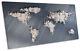 Modern World Of The Map Panoramic Canvas Wall Art Print Picture