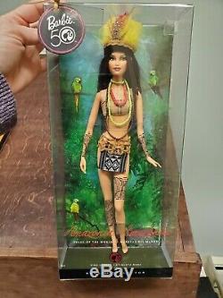 NEW 2008 Pink Label AMAZONIA Barbie Doll Of The World 50th Anniversary Dolls