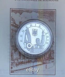 NEW-BNR Silver Coin 10 LEI 2019 30 years from the Romanian Revolution of 1989