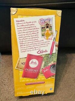 NEW Barbie Dolls Of The World Passport To Discover India DOLL & MONKEY NRFB RARE