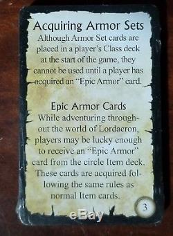 NEW Blizzcon Epic Armor Pack 2007 for World of Warcraft The Board Game