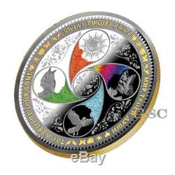 NEW EDITION 2017 Niue Island 25$ The World Of Your Soul 8 Oz. 999 silver coin