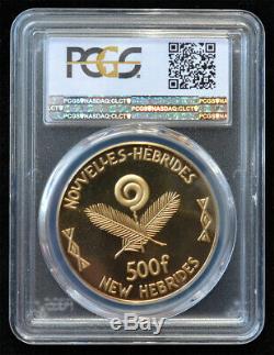 NEW HEBRIDES 500 Francs 1979 PCGS SP66'Year OF THE CHILD' Rare Mtg. 80