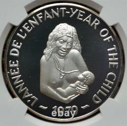 NEW HEBRIDES 500 Francs 1979 Silver NGC PF67 UCAM Year of the Child Rare Mtg. 60