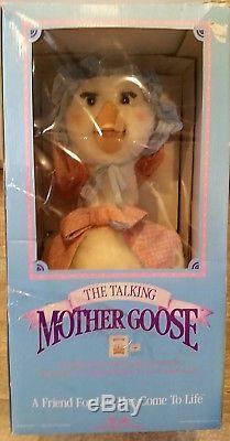NEW IN BOX VINTAGE 1986 WORLDS of WONDER THE TALKING MOTHER GOOSE WITH EXTRAS