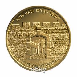NEW ISSUE! THE NEW GATE 1Oz. FINE GOLD. 9999 GATES OF JERUSALEM SERIES