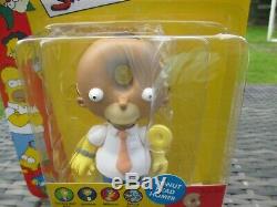 NEW Playmates World Of Springfield The Simpsons DONUT HEAD HOMER WOS Figure Toy