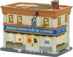NEW RETIRED Dept 56, Elf The Movie World's Best Cup Of Coffee Shop Buddy Leon