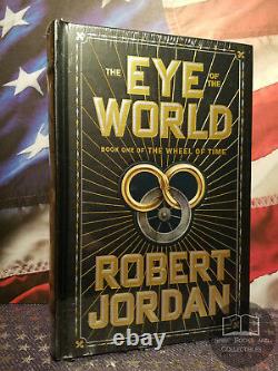 NEW SEALED The Eye of the World Robert Jordan Bonded Leather Wheel of Time OOP